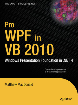 cover image of Pro WPF in VB 2010